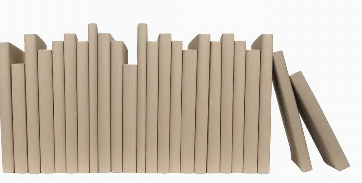 Tan- Decorative Books by the Foot