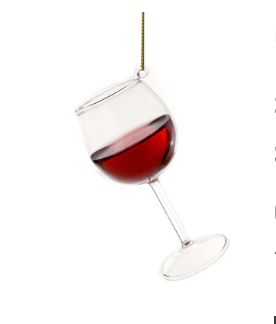 Red Wine Glass Ornament