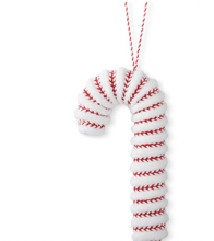 6.25 Inch Wool Candy Cane Ornament
