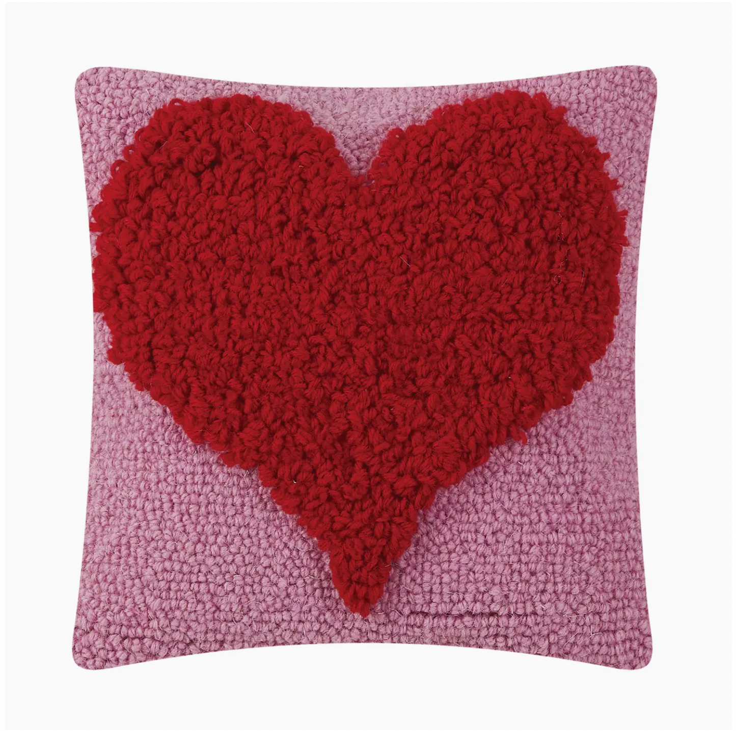 Looped Heart Hook Pillow