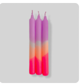 Dip Dye Candle, Plum