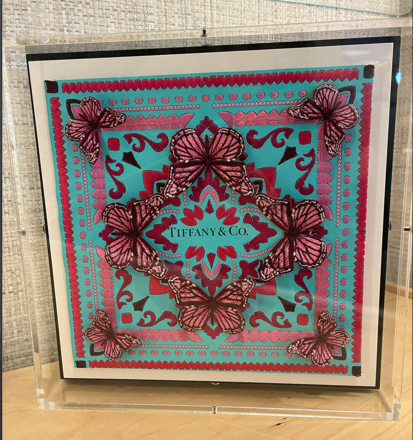 Stephen Wilson Tiffany Floral 12" X 12"