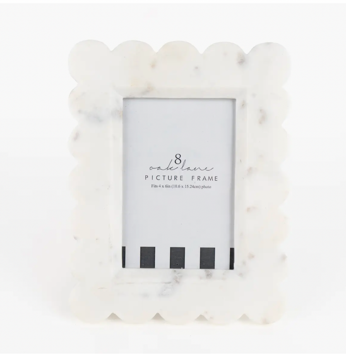 Marble Frame, Scalloped 4x6