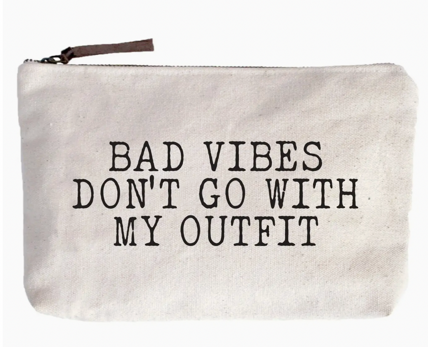 Makeup Pouch, "Bad Vibes"