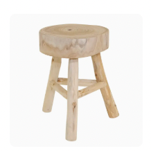 Wood Three Leg Stool