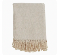 Ivory Cotton Diamond Weave