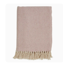 Pink Cotton Diamond Weave