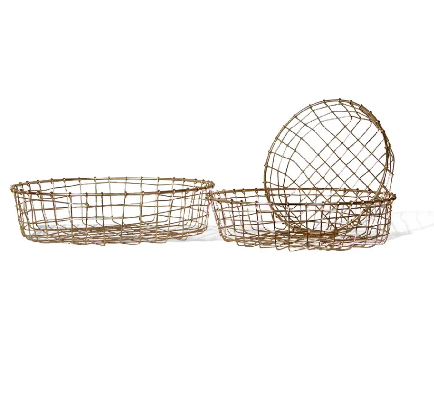 Small Gold Wire Basket