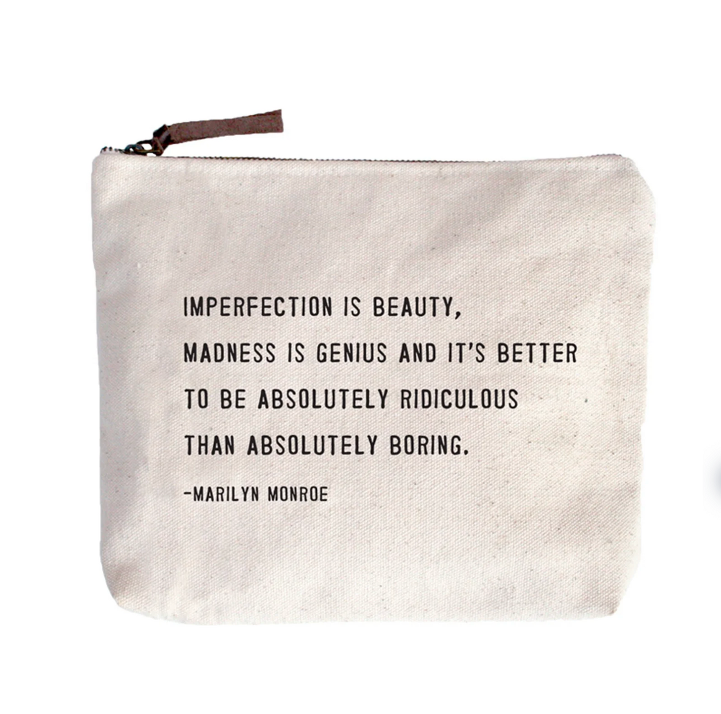 Marilyn Monroe Canvas Zip Bag