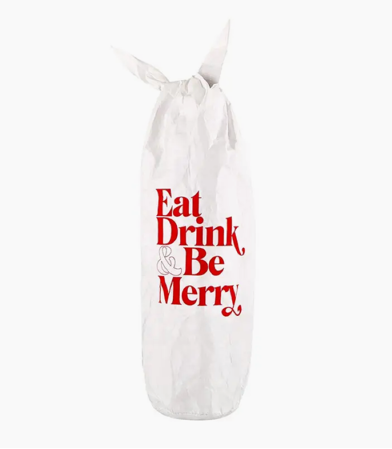 Eat Drink and Be Merry Wine Bag
