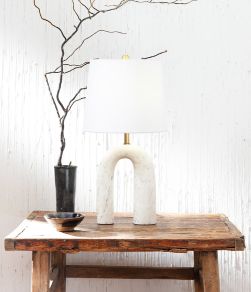 Slinky Marble Table Lamp