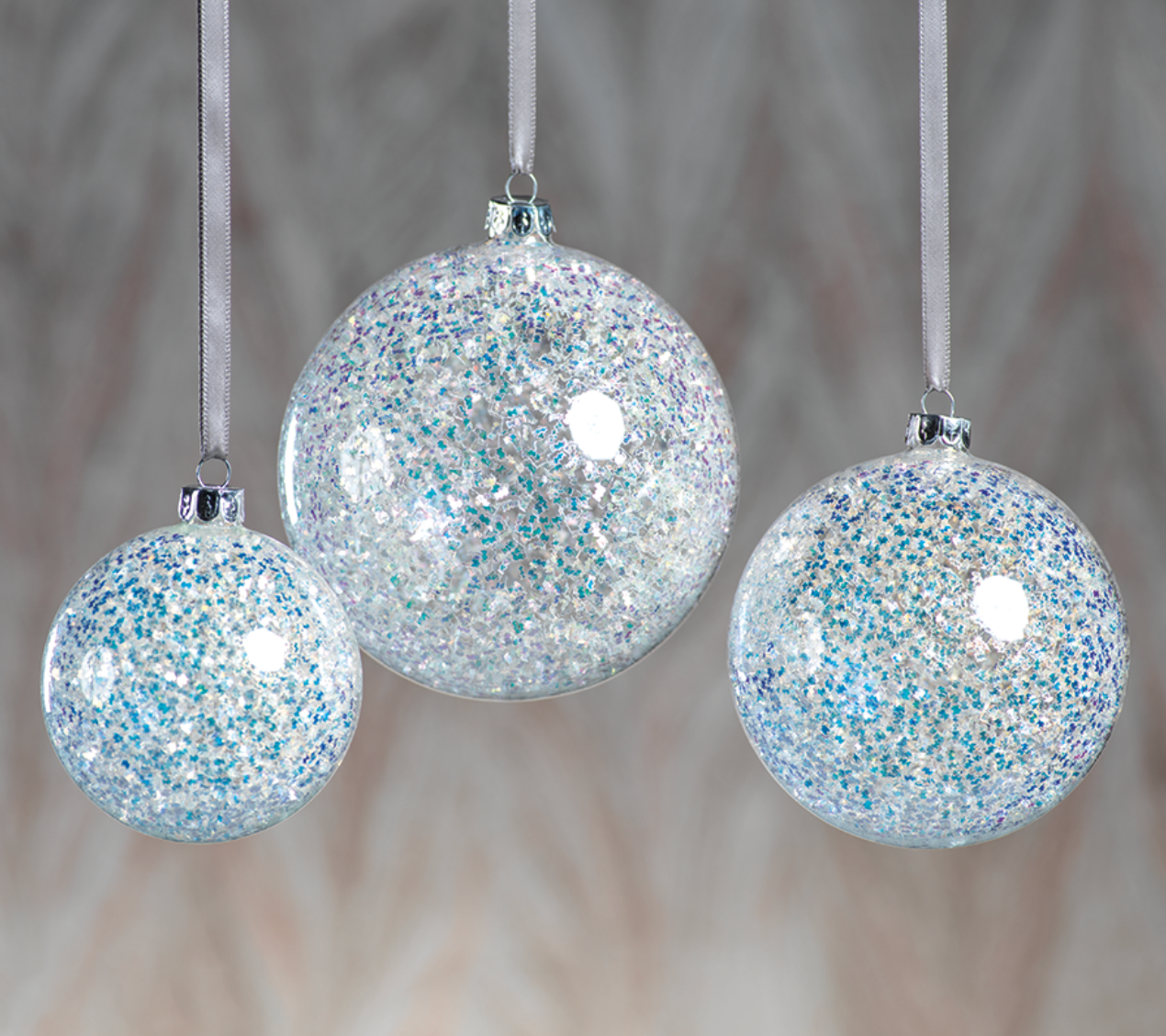 Small Silver Sequin Ornament