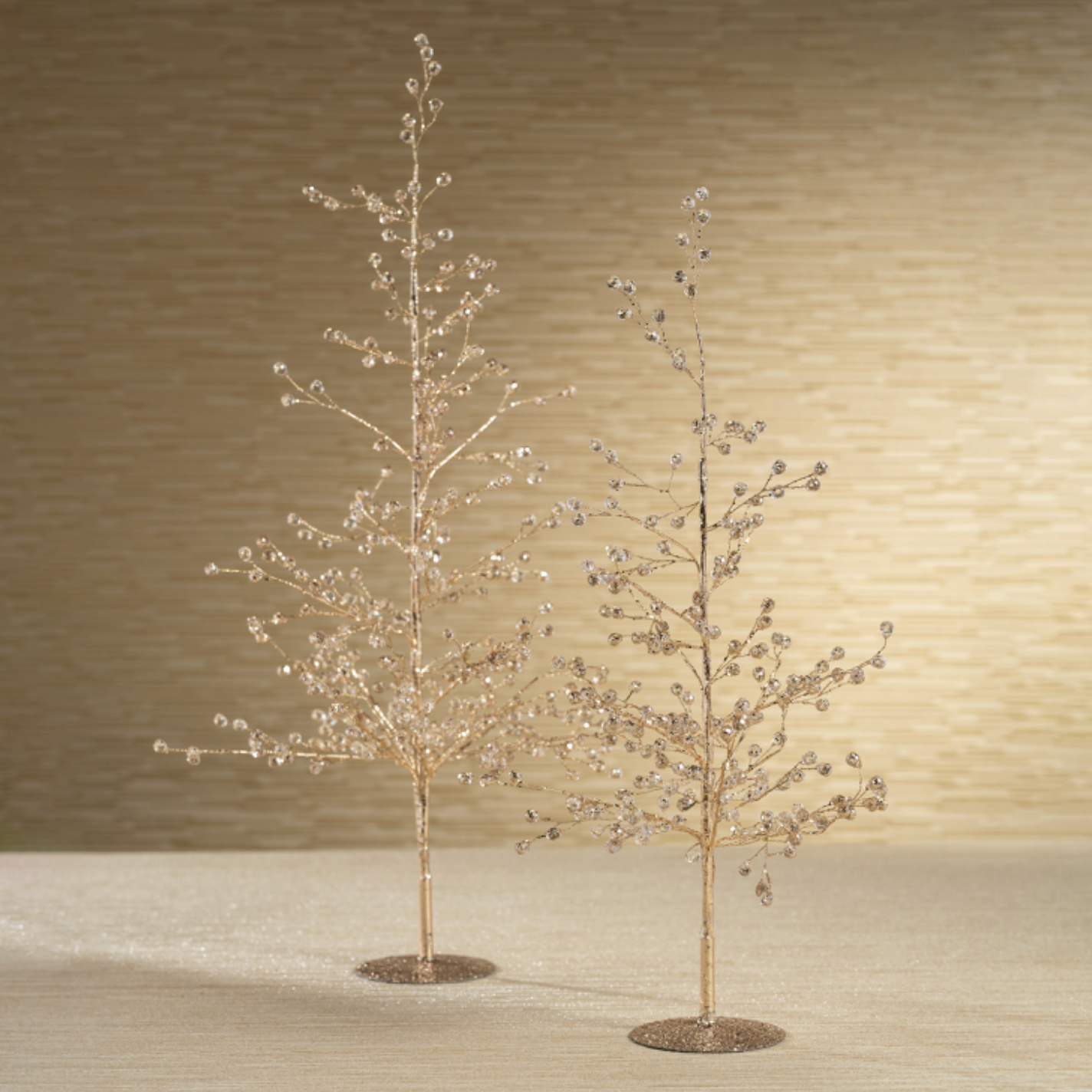 Small Beaded Gold Tree