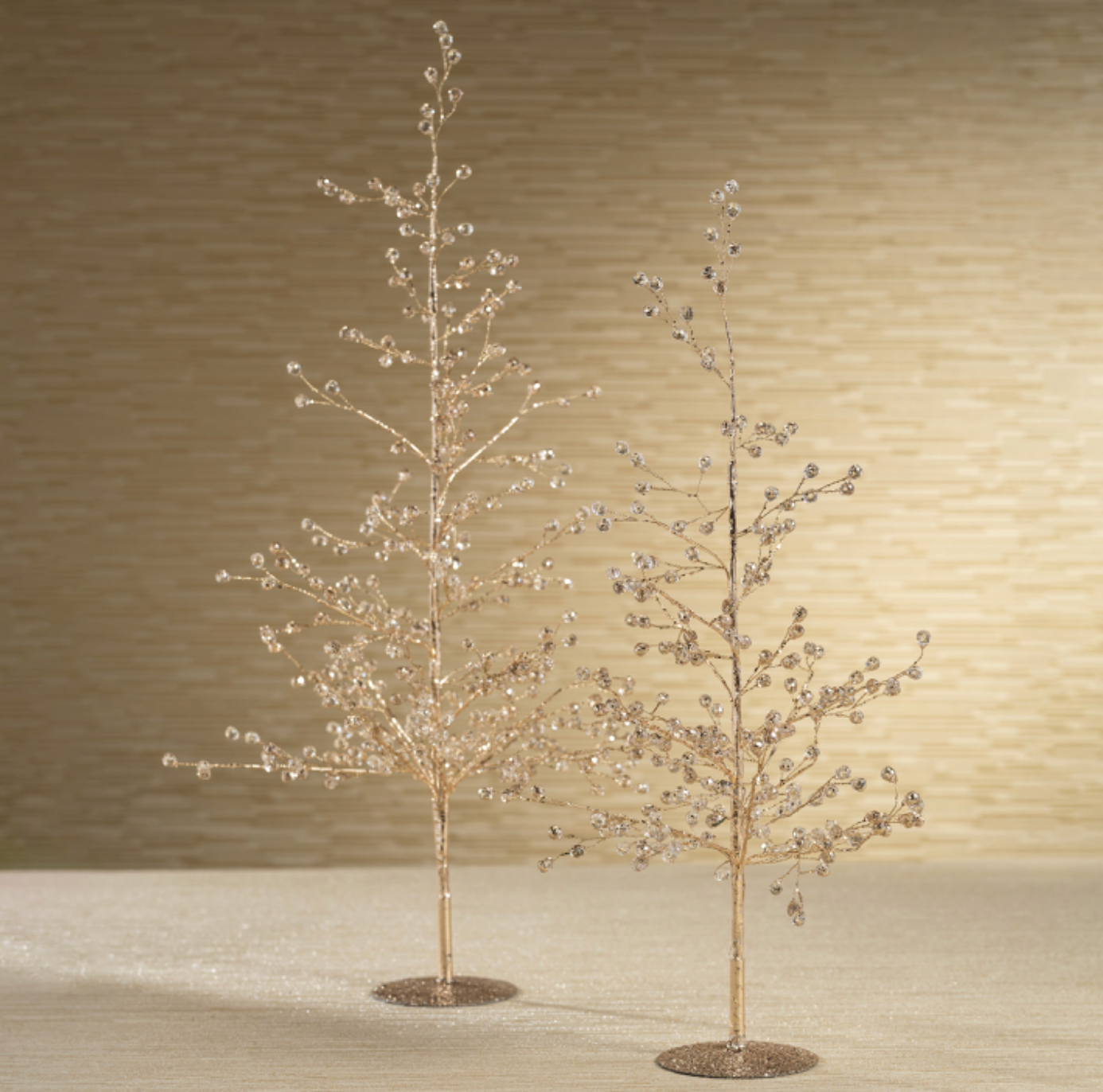 Large Beaded Gold Tree