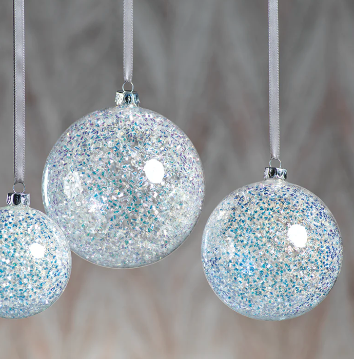 Medium Silver Sequin Ornament