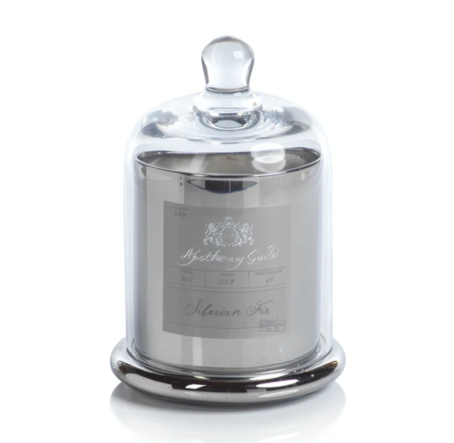 Siberian Fir Silver Candle