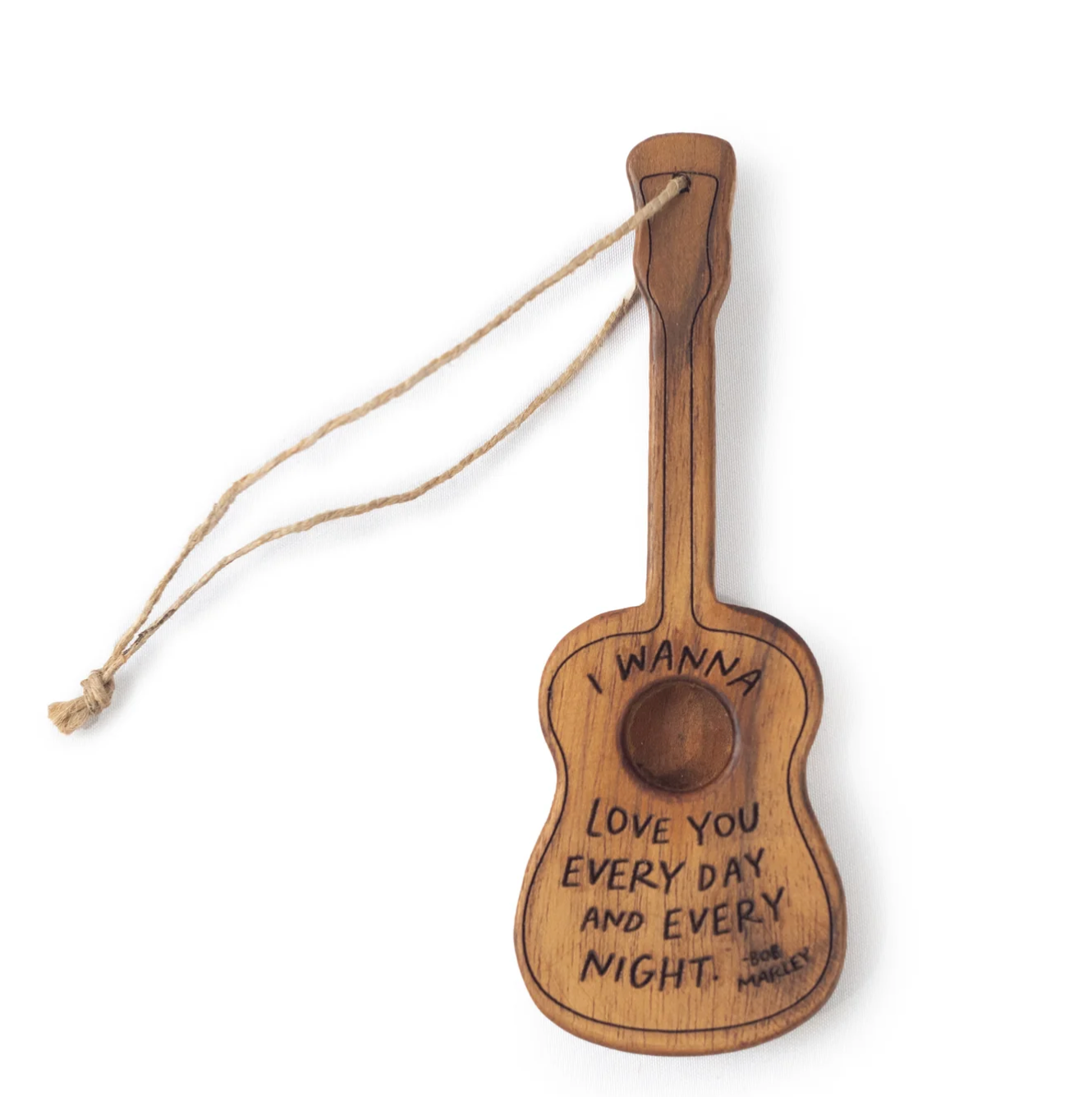 Wood Guitar Ornament