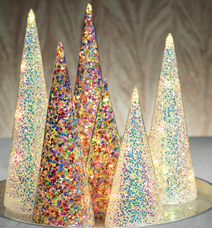 Large White Sequin Tree