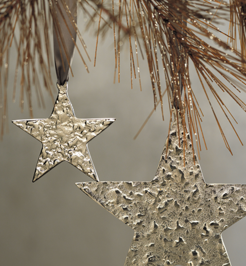 Small Nickel Star Ornament