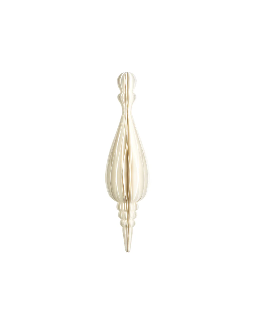 Wish Paper Deco Elongated Droplet Pendant- 18 in