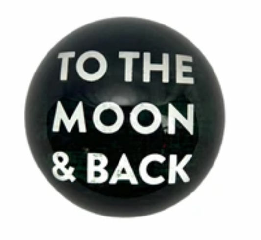 Moon And Back Paperweight