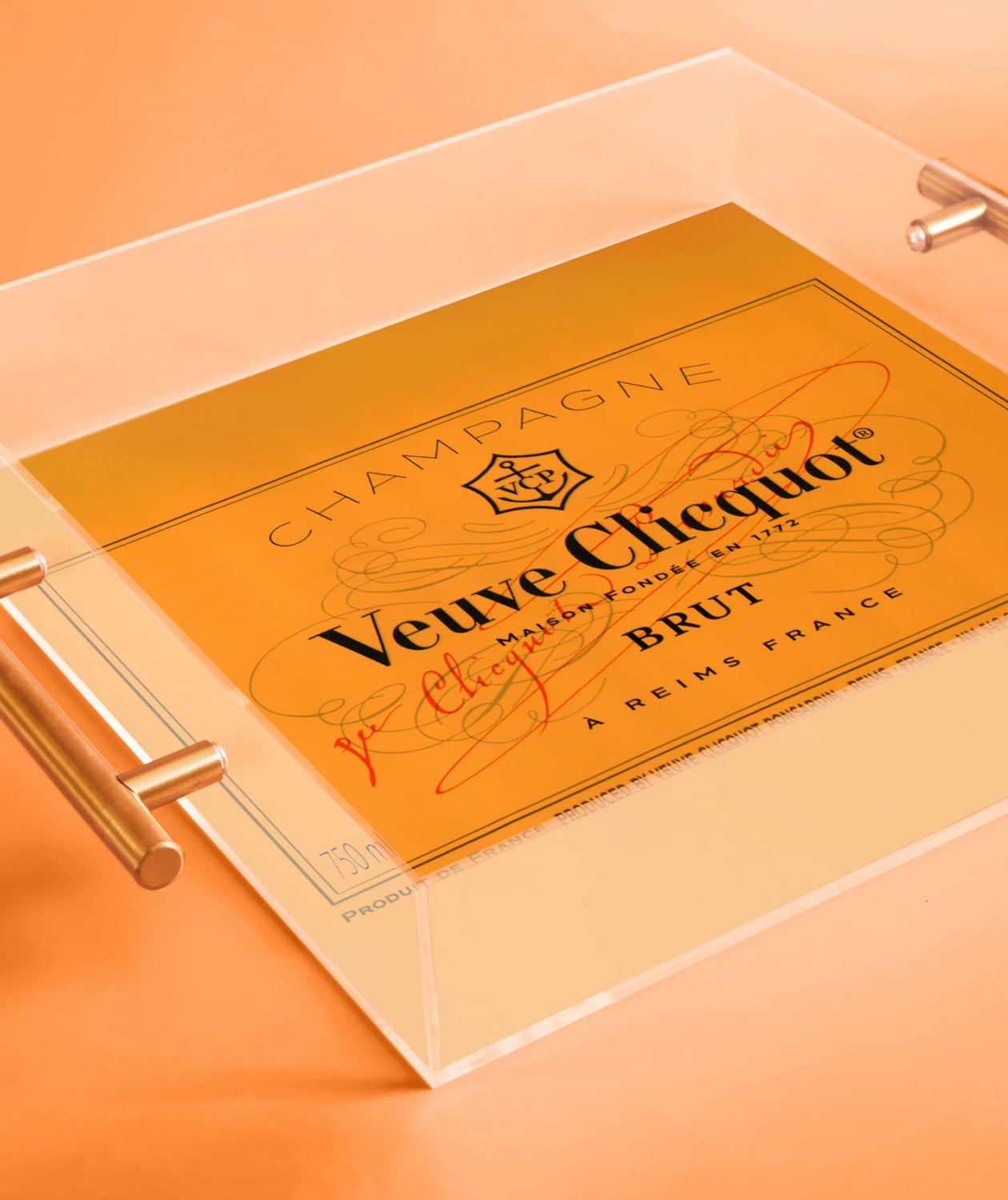 Veuve Clicquot Large Orange Tray