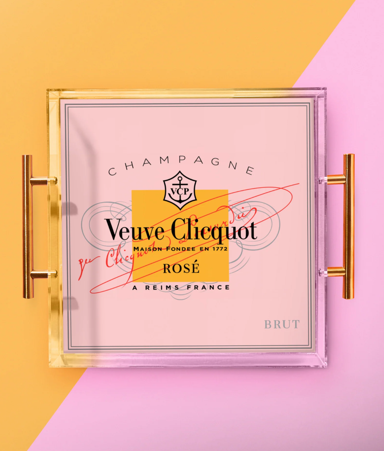 Veuve Cliquot Large Pink Tray