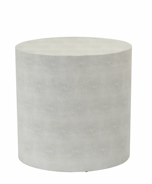 Tall Oval Shagreen Side Table