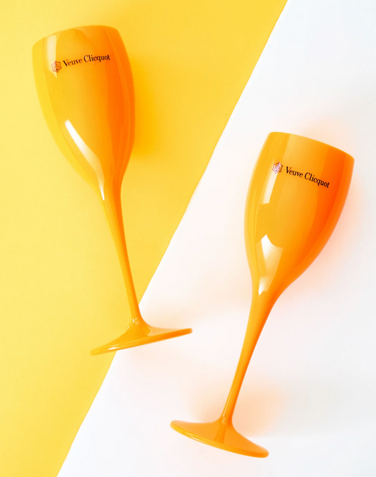 Veuve Clicquot Glass Orange