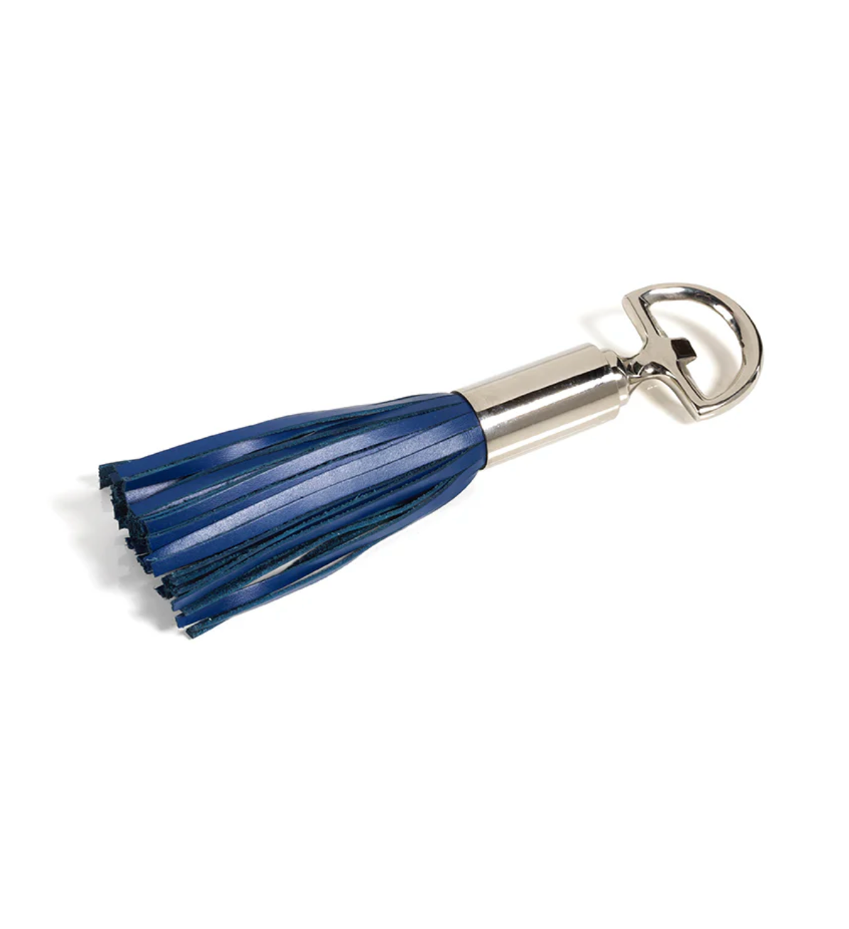 Leather Tassel Bottle Opener Blue