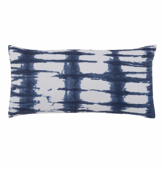 Waves Blue Pillow 12x24