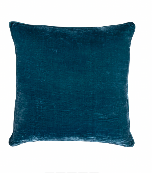 Lexington Velvet Teal Pillow 24x24