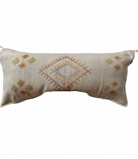 Silk Sabra Stone Pillow 19x35