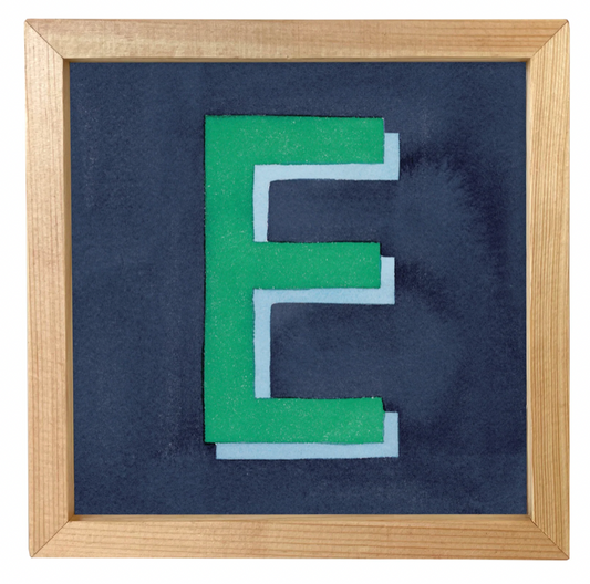 "E" Framed Print