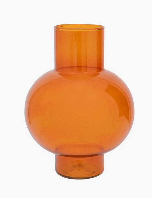 Orange Recycled Glass Vase