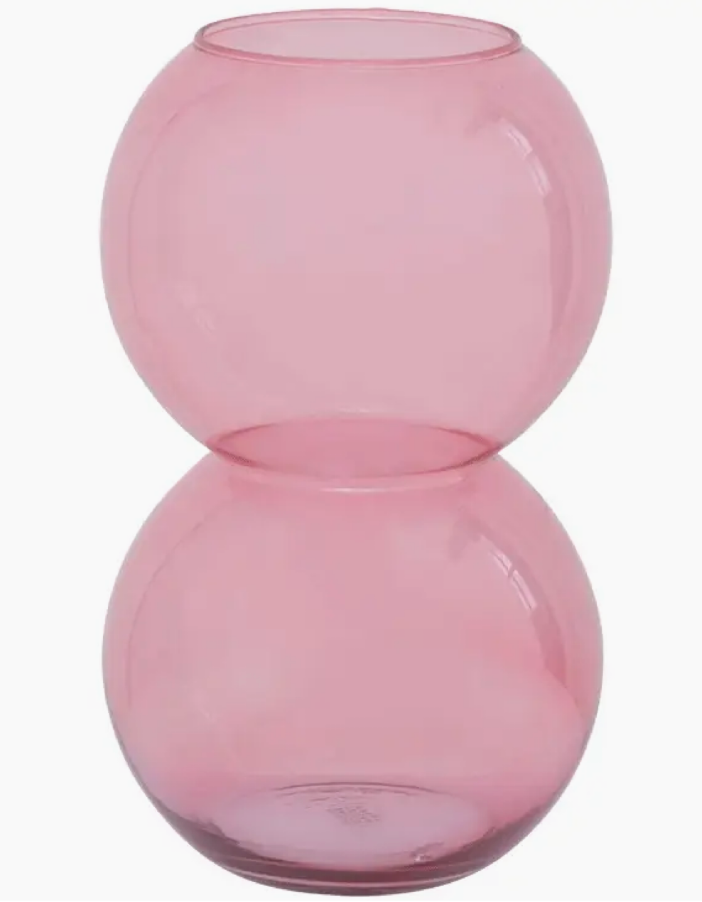 Pink Bubble Recycled Glass Vase