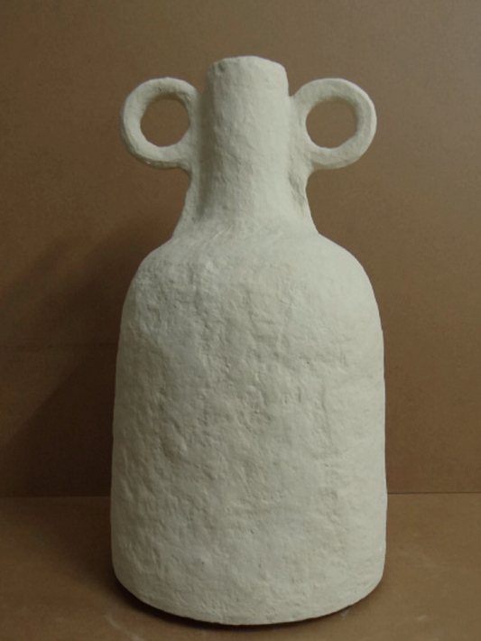 Paper Mache Vase with Handles