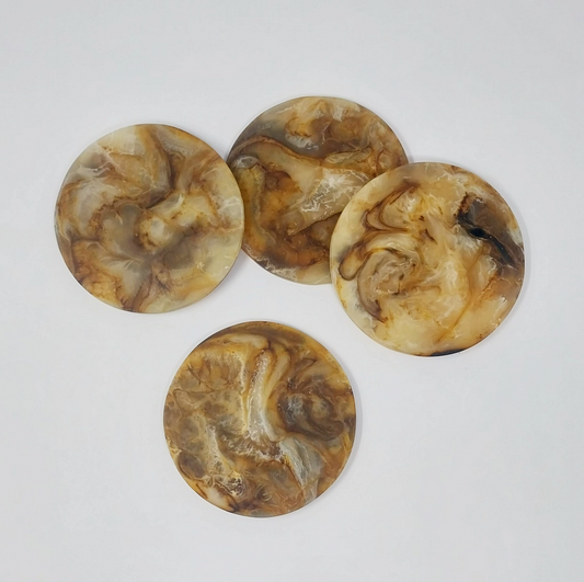 Tortoiseshell Round Coasters