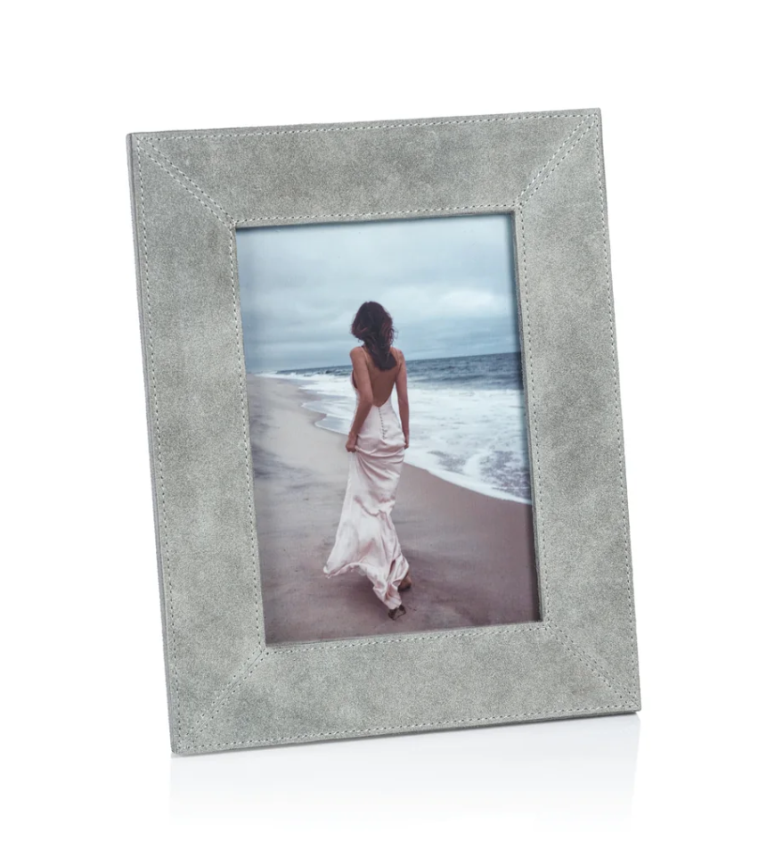 Gray Suede 5x7 Picture Frame