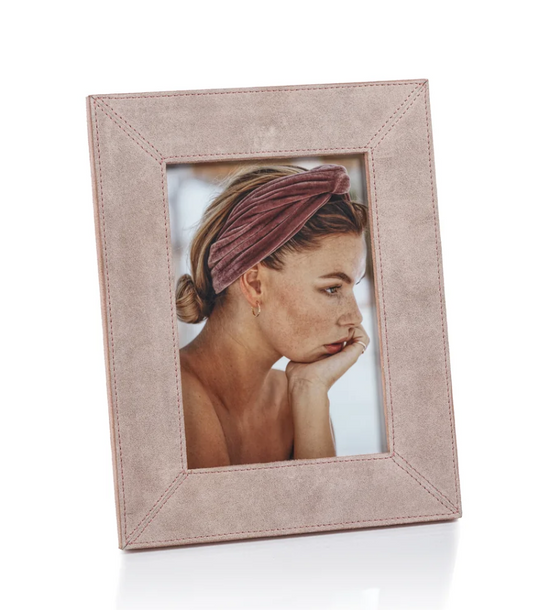 Pink Suede 5x7 Picture Frame