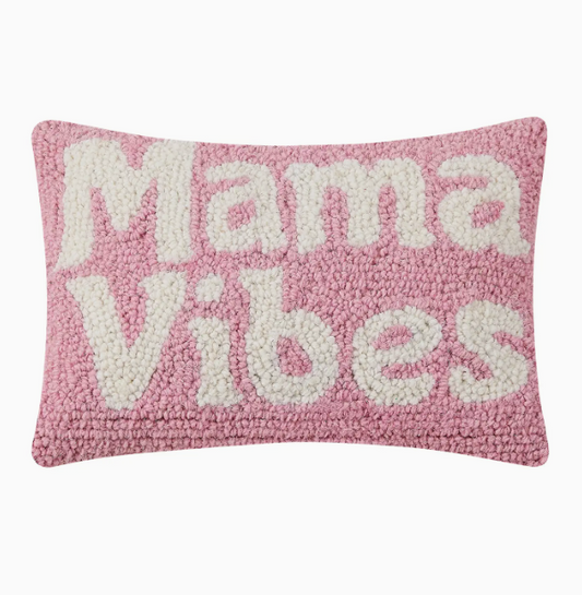Mama Vibes Hook Pillow