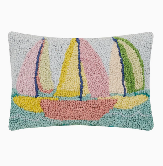 Sailboats Hook Pillow