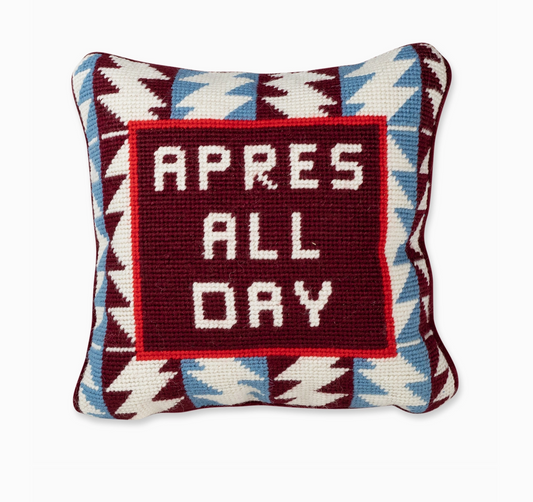 Apres Ski Needlepoint Pillow