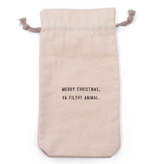 Wine Bag- Merry Christmas Ya Filthy Animal