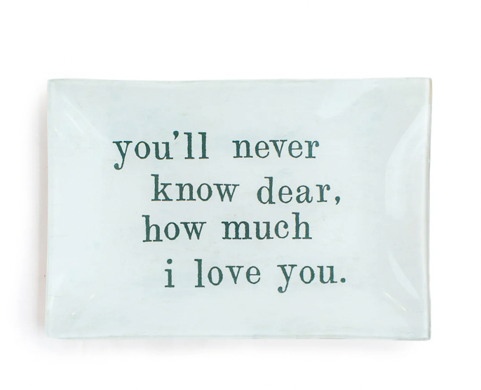 Never Know Dear Large Rectangle Plate