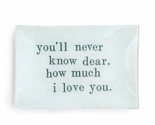 Never Know Dear Large Rectangle Plate