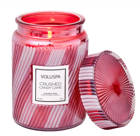 Crushed Candy Cane 18oz Large Jar Candle