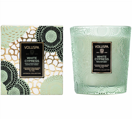 White Cypress 9 oz Candle