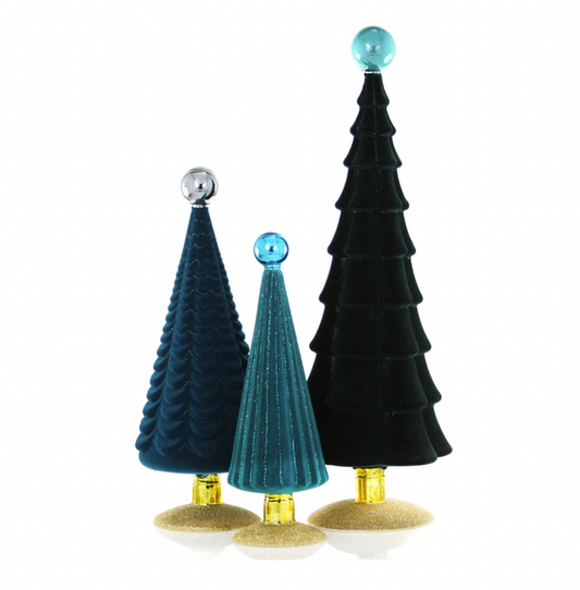 Large Teal Velvet Tree