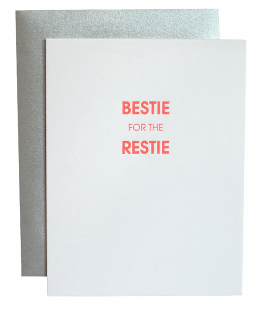 Chez Gagné - Bestie for the Restie - Letterpress Card